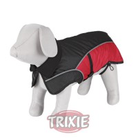 ABRIGO AVALLON, S, 35 CM, NEGRO-ROJO VINO